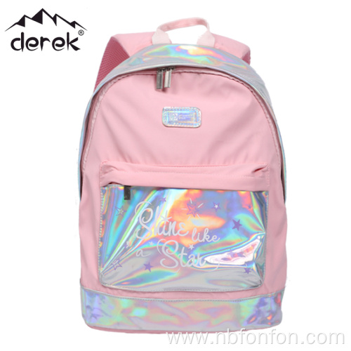 Pink Outdoor Lightweight Fantasy PU Children's Book Bag